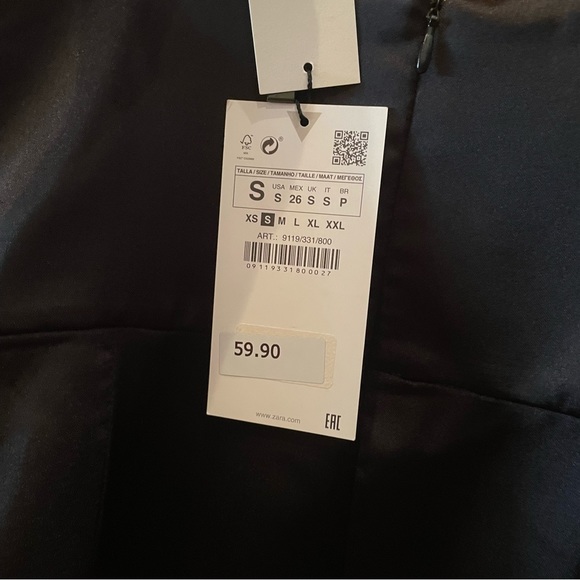 Zara Satin Effect Midi Dress - Picture 7 of 7